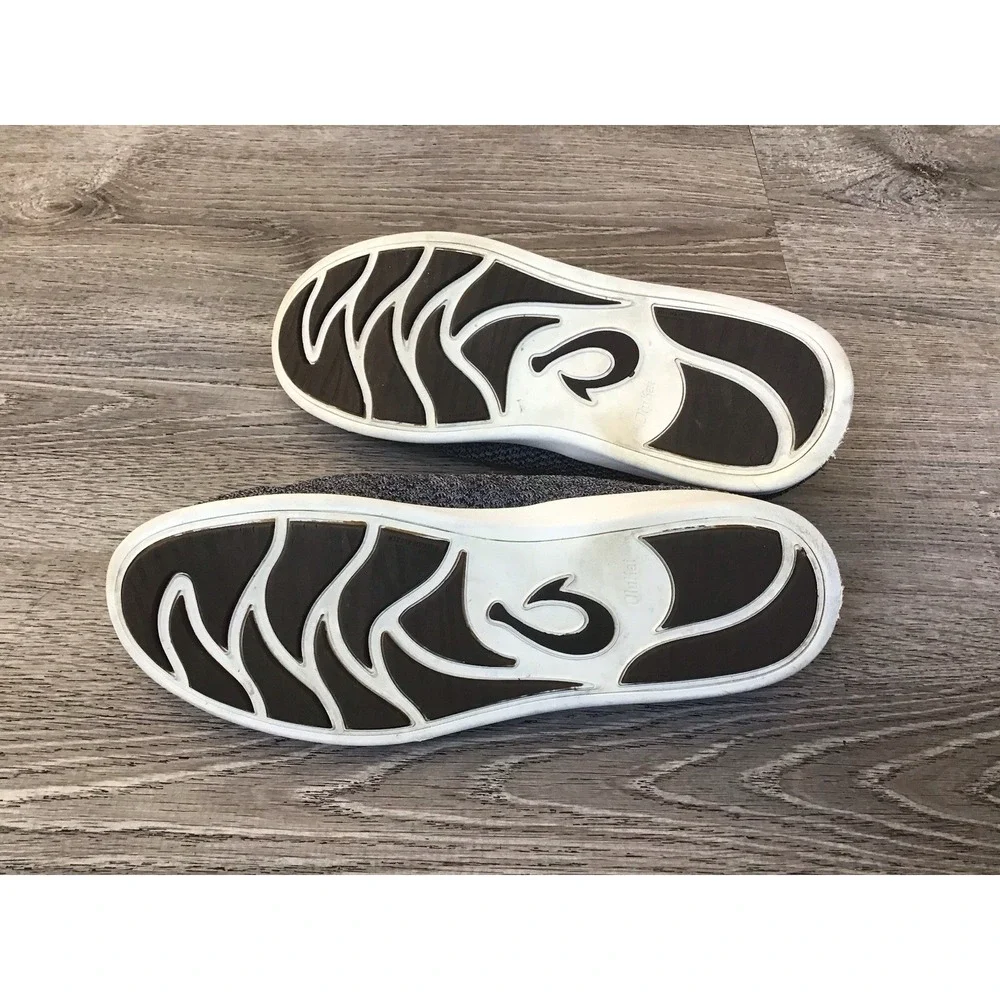 OLUKAI Sneakers Men's Size 10.5 Gray Alapa Li Slip On Comfort Sneakers
